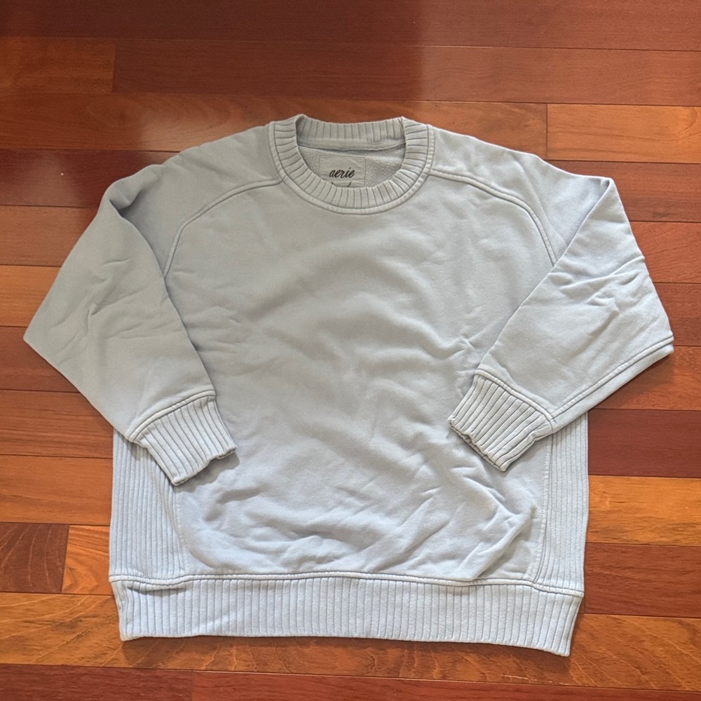 Aerie Women’s Light Blue Crewneck Sweater